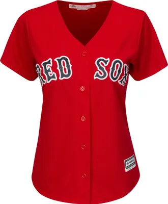 Produktbild von MLB Boston Red Sox Damen Baseball Trikot Cool base Majestic Jersey rot Girls (L)