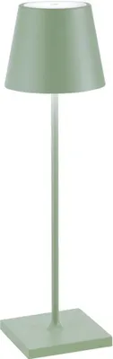 Immagine prodotto di Lampada a led da tavolo Poldina Pro Verde Salvia ricaricabile e dimmerabile con batteria fino a 12 ore. Da uso esterno IP65