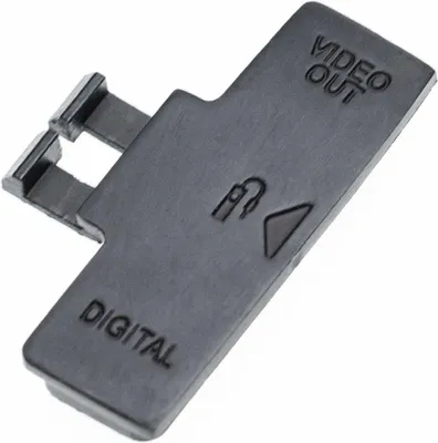 Produktbild von vhbw Kontaktabdeckung kompatibel mit Canon EOS Kiss Digital N, 350D Kamera für PC, Fernbedienungs-, VIDEO OUT und DIGITAL Anschluss - Gummi Schwarz