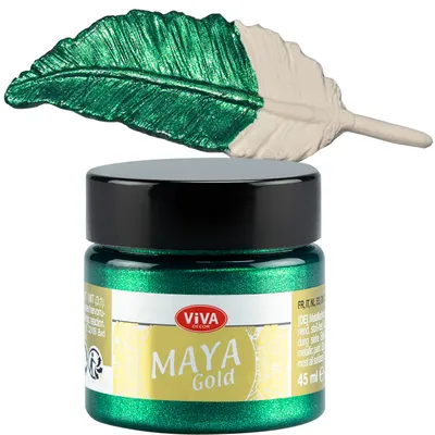 Produktbild von ViVA DECOR Maya Gold 45ml - Smaragd
