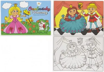 Obrázok produktu pre Omalovánka Princezné A5 Teddies