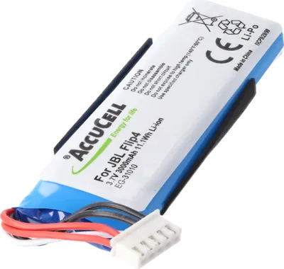 Produktbild von Akku passend für JBL Flip 4 Akku FLIP 4 SPECIAL EDITION GSP872693 01 Li-Polymer, 3,7 Volt 3000mAh max. 11,1Wh