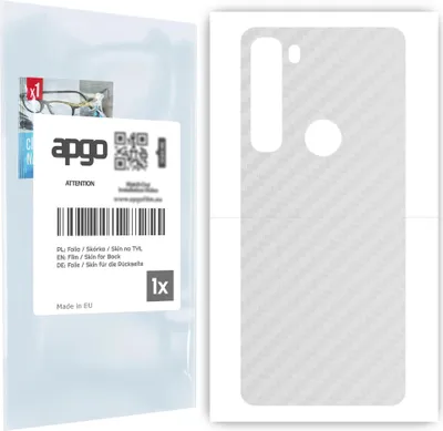 Produktbild von apgo Rückseite Schutzfolie für Motorola Edge -  Hinten Schutzfolie Carbon Transparent (durchsichtig), Rückseite Folie schützt vor Kratzern und Fingerabdrücken