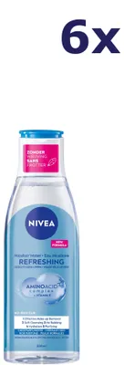 Produktbild von 6x Nivea 3 in 1 micellair water verfrissend normale huid