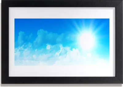Produktbild von Bild 30x20 MDF-Rahmen Wandkunst Sun-Himmel-Landschaft