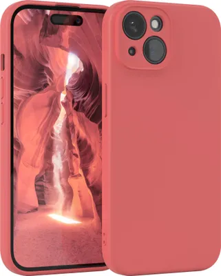 Produktbild von EAZY CASE - TPU Hülle für Apple iPhone 15, TPU Case stoßfeste Handyhülle, weiches Cover mit Kameraschutz, Silikonhülle in Rot