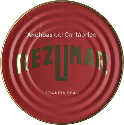 Produktbild von Rezumar - Etiqueta Roja - Kantabrische Sardellenfilets in Olivenöl - 520 g