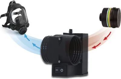 Produktbild von Atemhilfe AIRMATIC f.Voll-/Halbmasken u.Atemfilter m.Rundgewindeanschluss