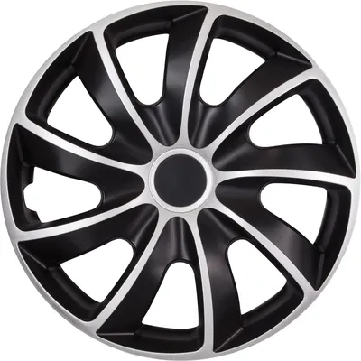 Produktbild von Radkappen 4er Set, 15 Zoll, schwarz und silber, für Auto