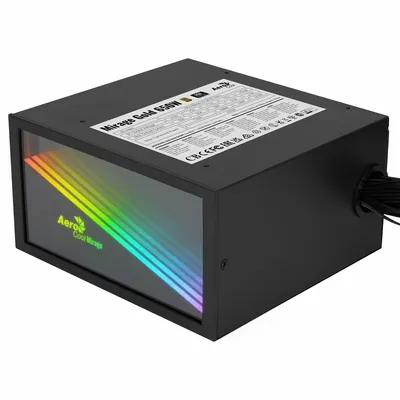 Produktbild von Aerocool MIRAGEGOLD650, 650 W, 100 - 240 V, 47 - 63 Hz, 10 - 5 A, 120 W, 648 W