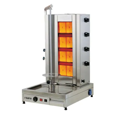 Obrázek produktu pro Plynový gril na kebab / gyros Saro 4 hořáky Tilla 4