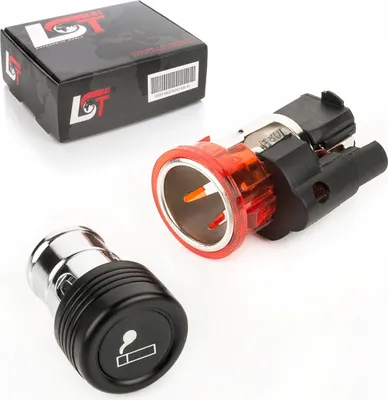 Produktbild von Zigarettenanzünder Steckdose Buchse Heizfeder Beleuchtung rot 12V Universal