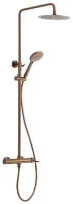 Produktbild von ICONIC Duschsäule mit Hebelarmatur, Kupfer matt