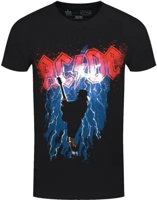 Immagine prodotto di AC/DC - Maglietta "Thunderstruck" per uomo/donna Unisex RO638 (XL) (Nero)