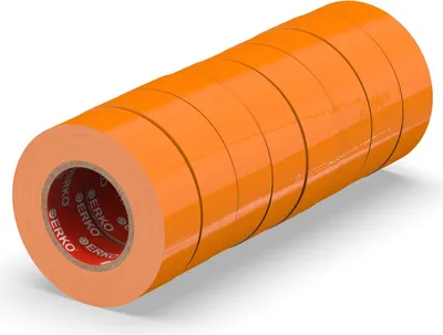 Productafbeelding van PVC Isolatietape 19mm x 20m, 8stuks, Oranje