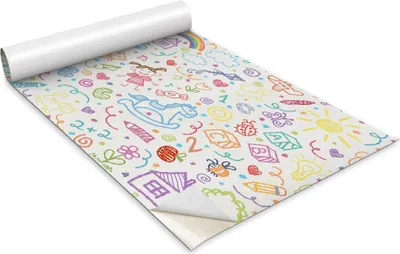 Produktbild von Selbstklebende Möbelfolie - Dekorationsfolie - Tischmöbel - Zuschneidbar - Kinderzeichnungen - 100 x 50 cm