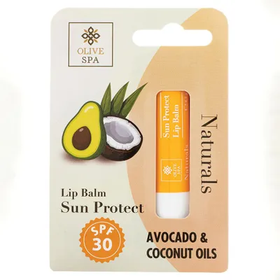 Image de Baume à Lèvres Naturals Noix de Coco et Avocat SPF 30 Protection UVA et UVB