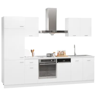 Immagine prodotto di vidaXL mobile da cucina 7 pezzi Lyon in legno bianco