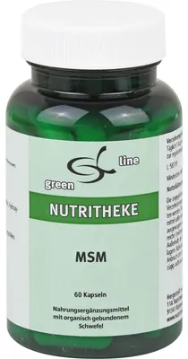Image de Green Line Nutritheke MSM gélules, 60 gélules