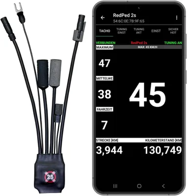 Produktbild von RedPed 2s für Shimano E8000 Tuning E-Bike E7000 E6000 E6100 E5000