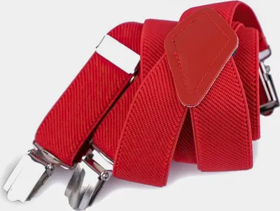 Obrázek produktu pro Šle dětské jednobarevné, délka 80cm, šíře 2,5cm, tvar Y, ČERVENÉ, 650263/07