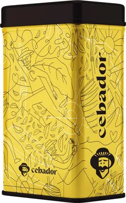 Zdjęcie produktu dla Cebador Yerbera – puszka na yerba mate z dozownikiem – metalowa puszka o pojemności 500 g – hermetyczne przechowywanie herbaty i kawy