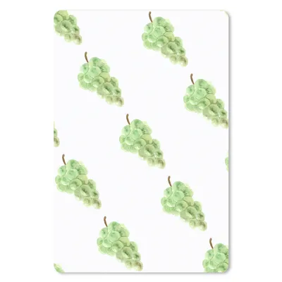 Produktbild von MuchoWow® Mauspad Mousepad Weintrauben - Aquarell - Weiß 18x27 cm - Mousepads - Maus Mat - Pad - Mausunterlage