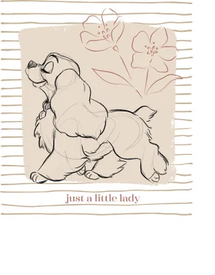 Produktbild von Komar Wandbild- Disney Lady and the Tramp just a Little Lady - Größe 50 x 70 cm