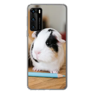 Produktbild von MuchoWow® Handyhülle Schutzhülle Hülle für Huawei P40 Entzückende Baby-Meerschweinchen Silikon Softcase Handy Hülle - Handytasche