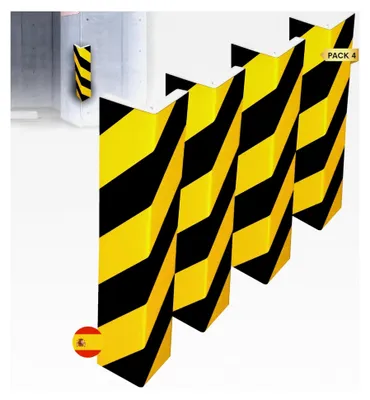 Produktbild von 4 Stück Garagensäulen-Schutz | Wandschutz für die Garage | Türschutz für Fahrzeuge | 4 Stück