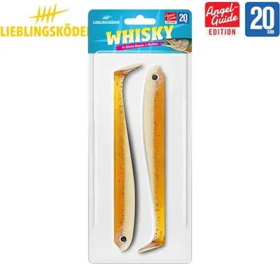 Produktbild von Lieblingsköder Gummifisch Angelköder 20 cm 40 g in Whisky, 2 Stück für Hecht