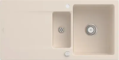 Produktbild von V&B Spüle SILUET 60 R 1000x510mm Exzenterbetätigung ivory