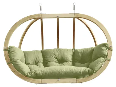 Produktbild von AMAZONAS Mehrpersonen Hängesessel Globo Royal Chair Oliva inkl. Sitzkissen und zwei Spiralfedern