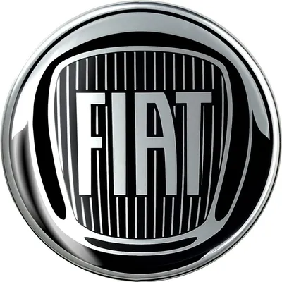 Obrázok produktu pre Fiat 3D nálepka 1 čierne logo, veľkosť 40 mm