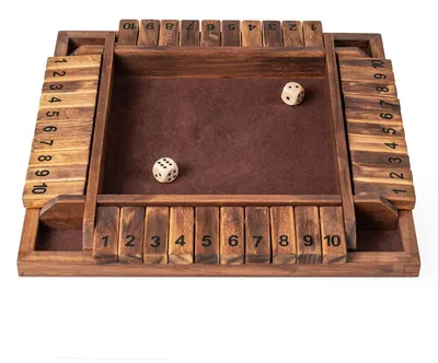 Produktbild von „Schließ die Schachtel“-Spiel für 2-4 Spieler, Kiefernholz, Braun