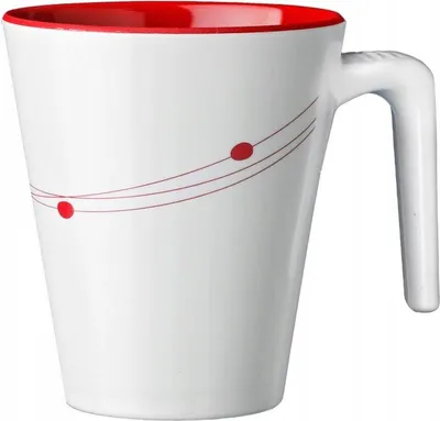 Produktbild von Kamperologia | Touristenbecher 300 ml - Bunt/Rot - Unzerbrechlich - Ideal für Camping und Picknick