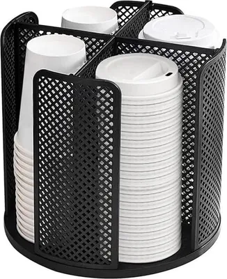 Produktbild von Multifunktionaler Becherhalter, 4-Fächer-Becherspender, Becherregal