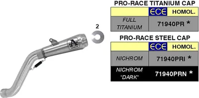 Immagine prodotto di Marmitta slip-on ARROW pro-race nichrom per BMW R nine t scrambler