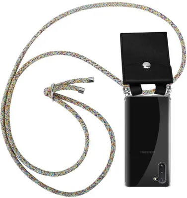 Produktbild von Cadorabo Schutzhülle für Samsung Galaxy NOTE 10 Hülle in Gelb Handy Kette Kordel abnehmbares Etui