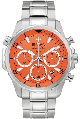 Produktbild von Bulova Herrenuhr 96B395 Quarz Analog Chronograph 41 mm Mineralglas 10 ATM