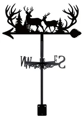 Imagen del producto de Bandera decorativa con diseño de ciervo, fabricada en metal