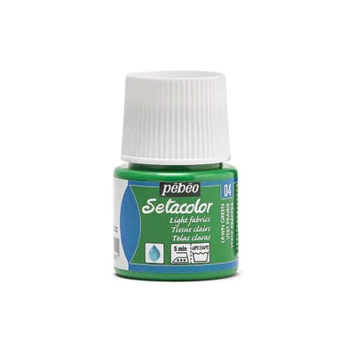 Image de Pebeo Setacolor pour tissus clairs, 45 ml, Vert gazon