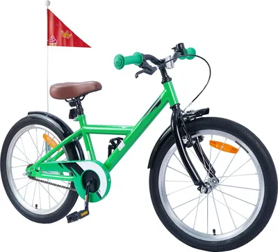 Image de vidaXL Vélo enfant 18 pouces pour enfants de 5 à 7 ans Vert