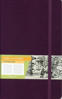 Produktbild von Antra Notes A5 Kratka Romantyzm - Fioletowy z Kopertą