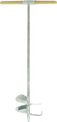 Produktbild von Hand-Erdbohrer 250 mm - Verzinkt - Für Rundlöcher bis 800 mm Tiefe