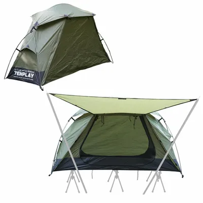 Produktbild von Ultraleichte 1-Personen Zelt 2 kg - PU5000 wasserdicht - 210T Polyester - Ventilationsfenster