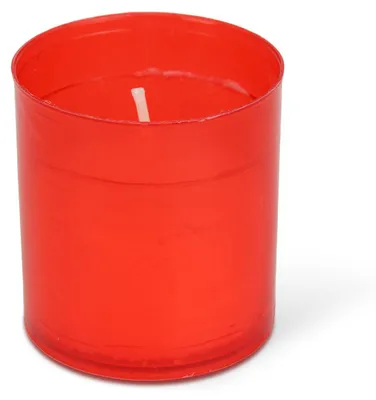 Image de Lot de 4 bougies, couleur : rouge - diamètre : 5 cm