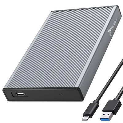 Image de REAGLE 2.5" SSD HDD cover SATA USB-C 3.1 Aluminium 6 Gb/s
