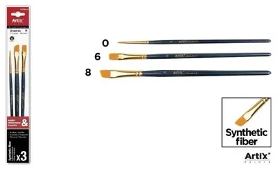 Produktbild von Synthetische Pinsel, 3er-Set – Artix