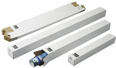 Produktbild von Versandhülse Viereck 500x65x65mm weiß Packung mit 20 Stück